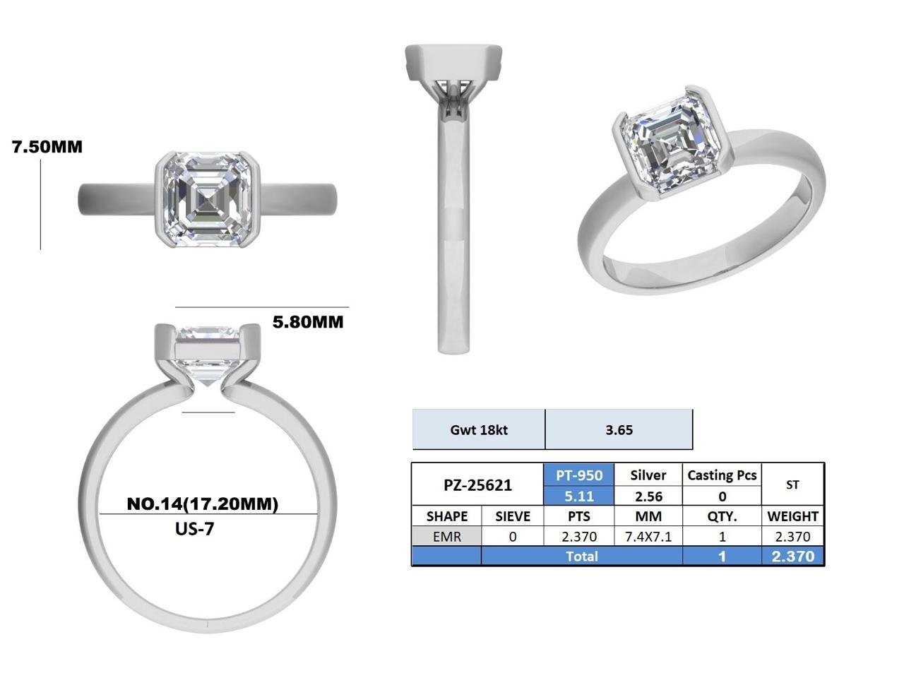 half bezel ring